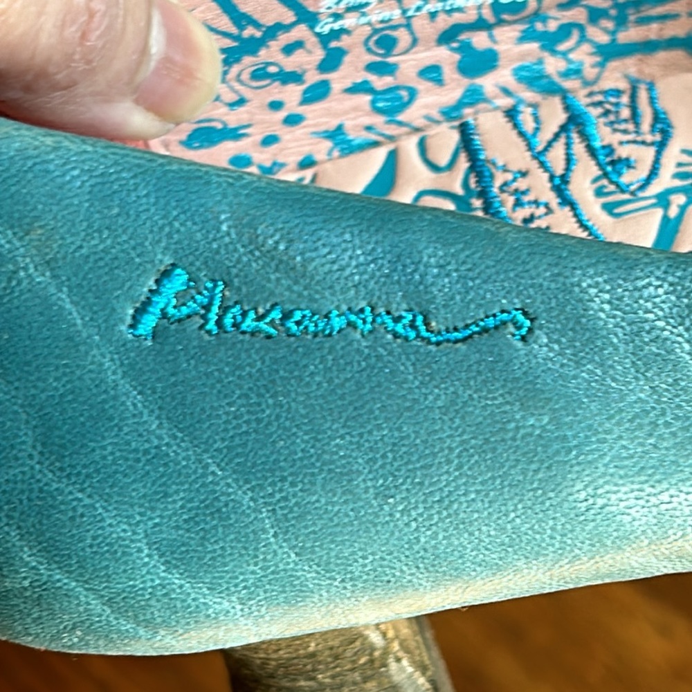 Macanna Italy Turquoise Blue Color Shoes Size 6.5 - Picture 6 of 16